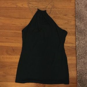Dark green mini dress